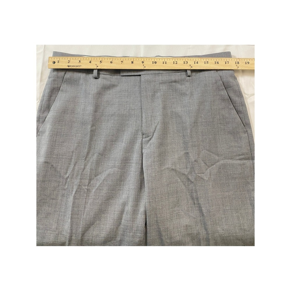Ted Baker London Mens 34R Slim Fit Grey Wool Blend Selwynt Dress Pants Trousers - Picture 10 of 11